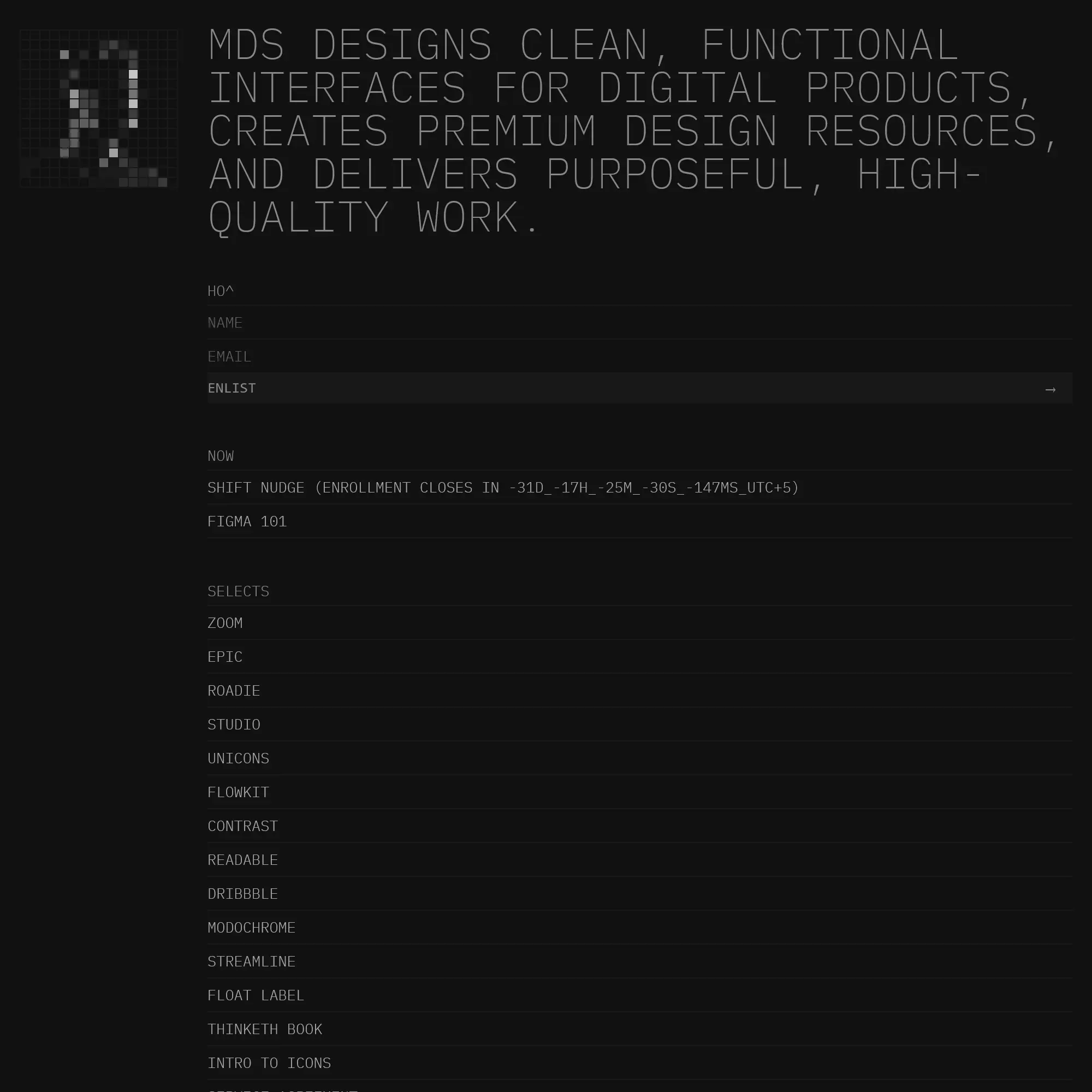 Screenshot of MDS