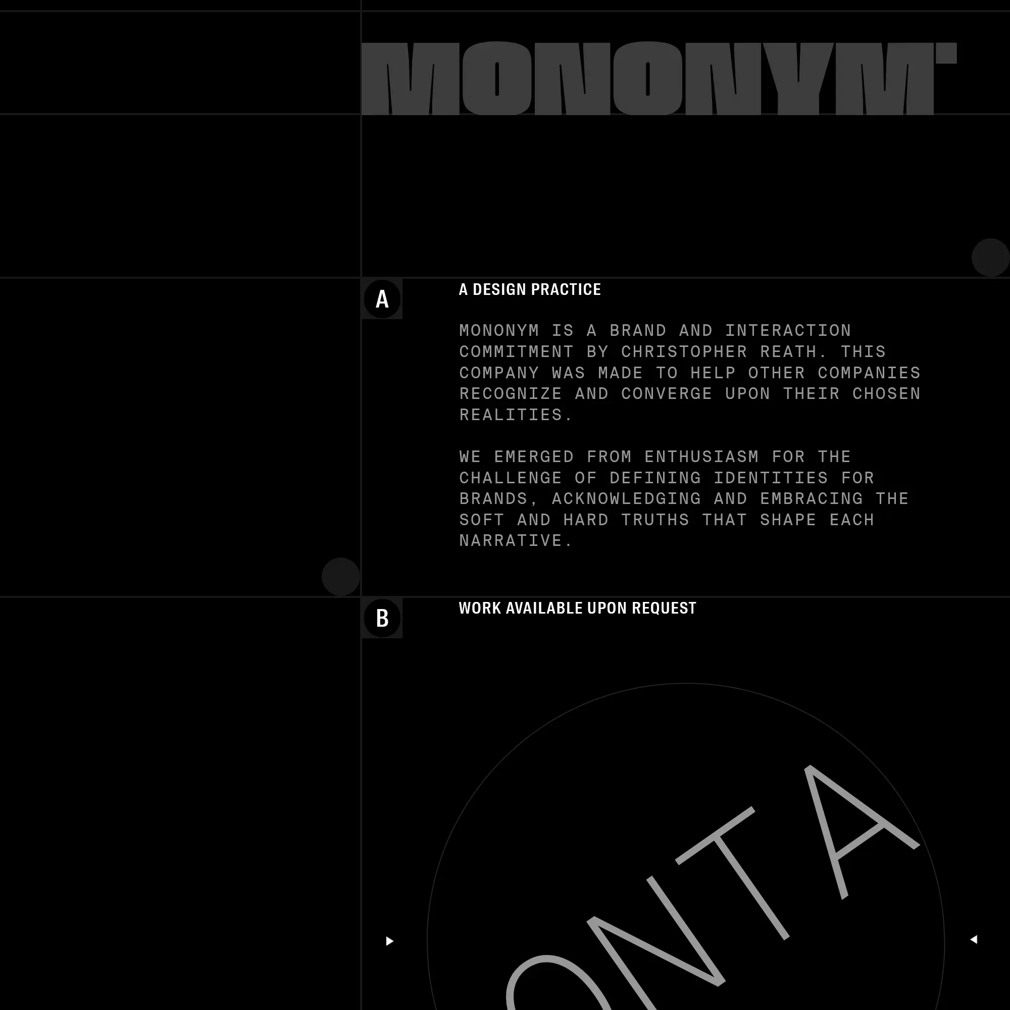 Screenshot of Mononym