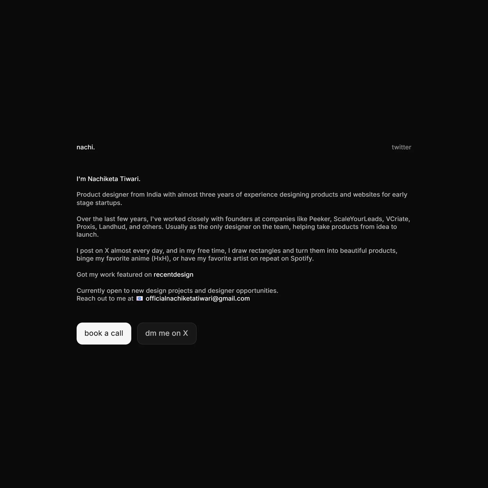 Screenshot of nachi.