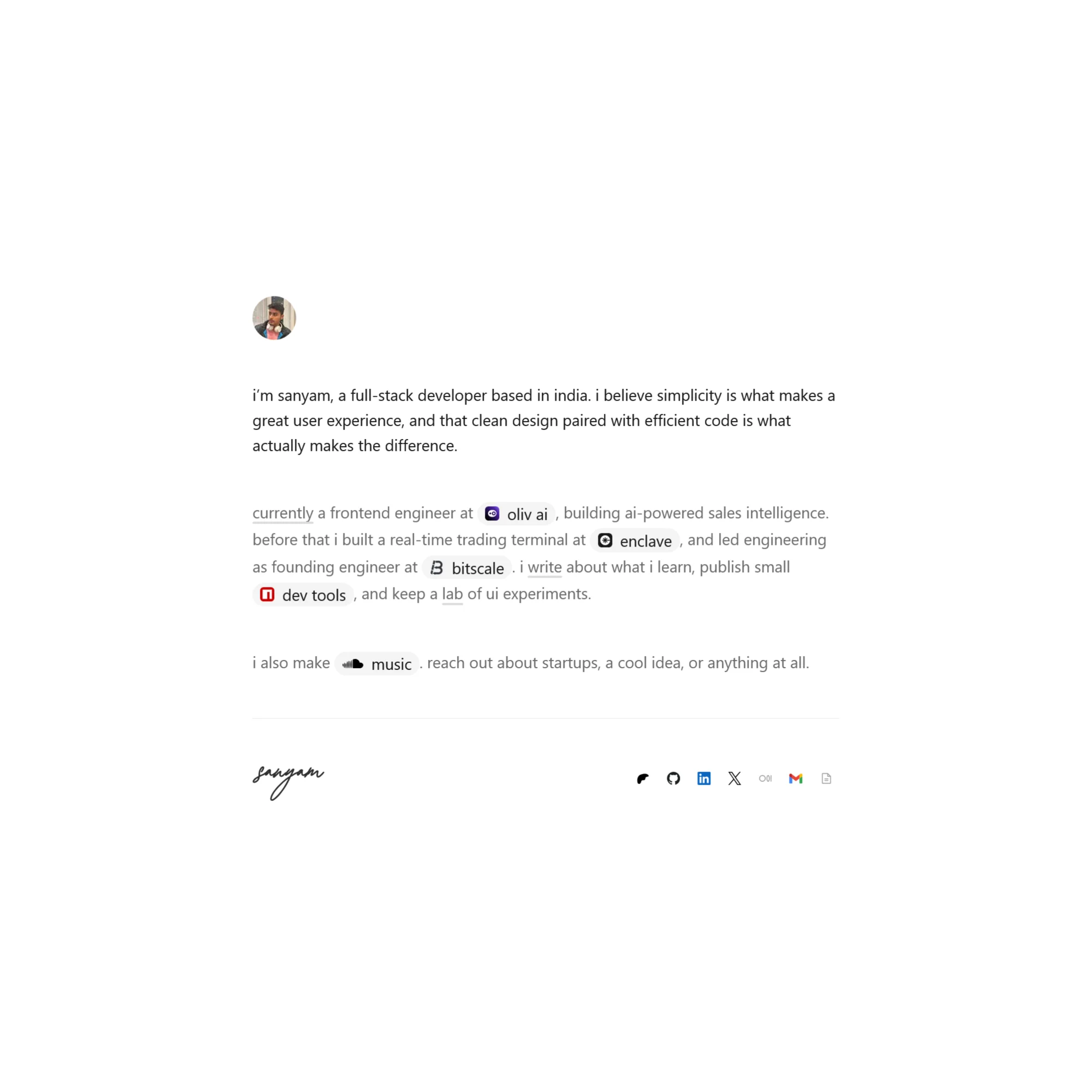 Screenshot of Sanyam Punia